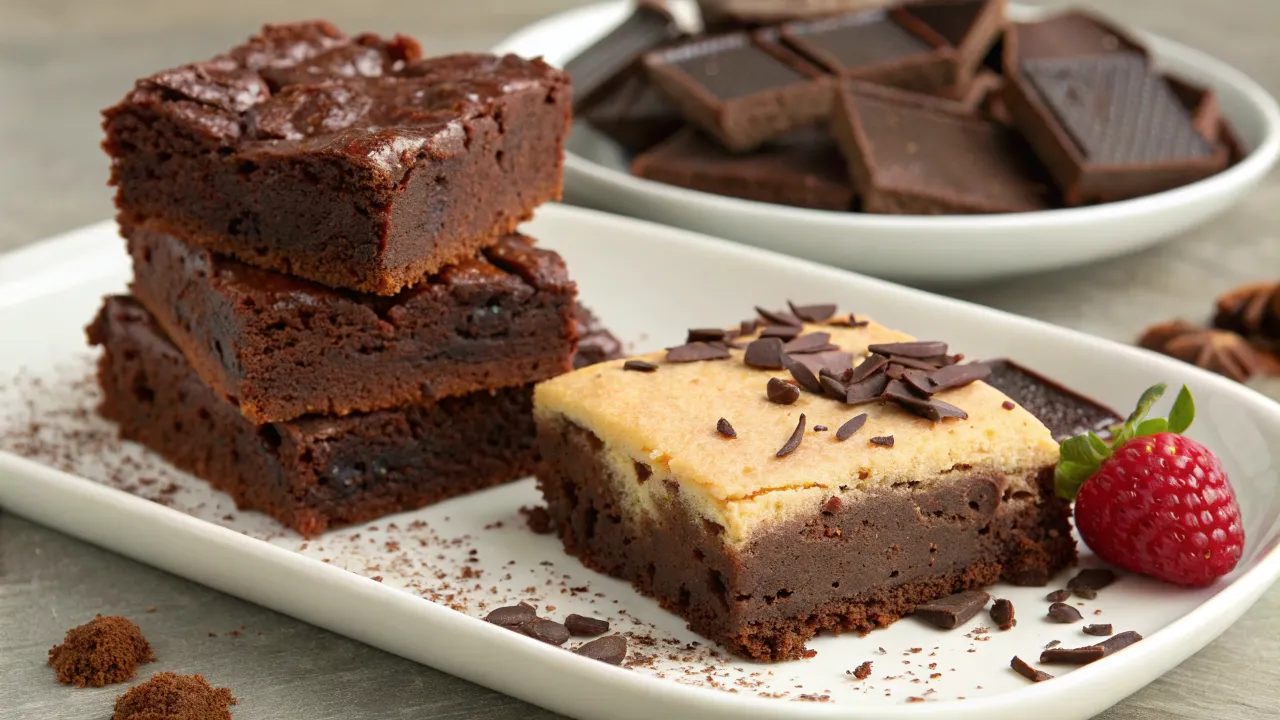 Double Decker Chocolate Fudge Brownie to Bake and Enjoy